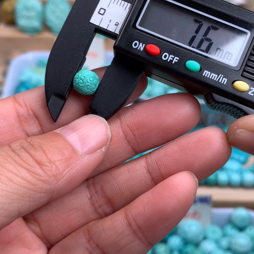 【闪购商品】绿松石回文圆珠未镶嵌