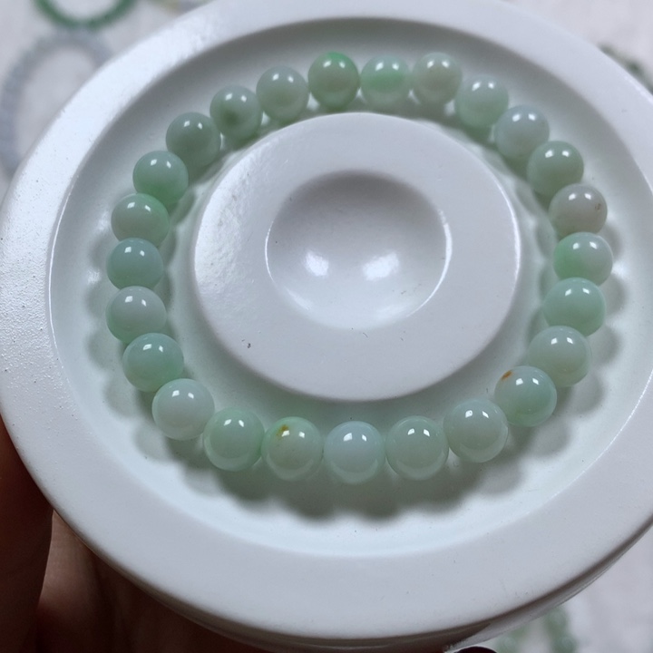 翡翠手串未镶嵌缅甸纯天然A货翡翠7.2
