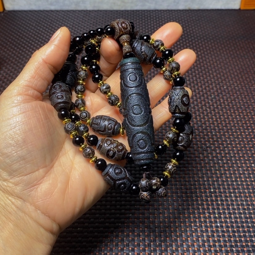 【闪购商品】玛瑙/玉髓手链未镶嵌黑****任