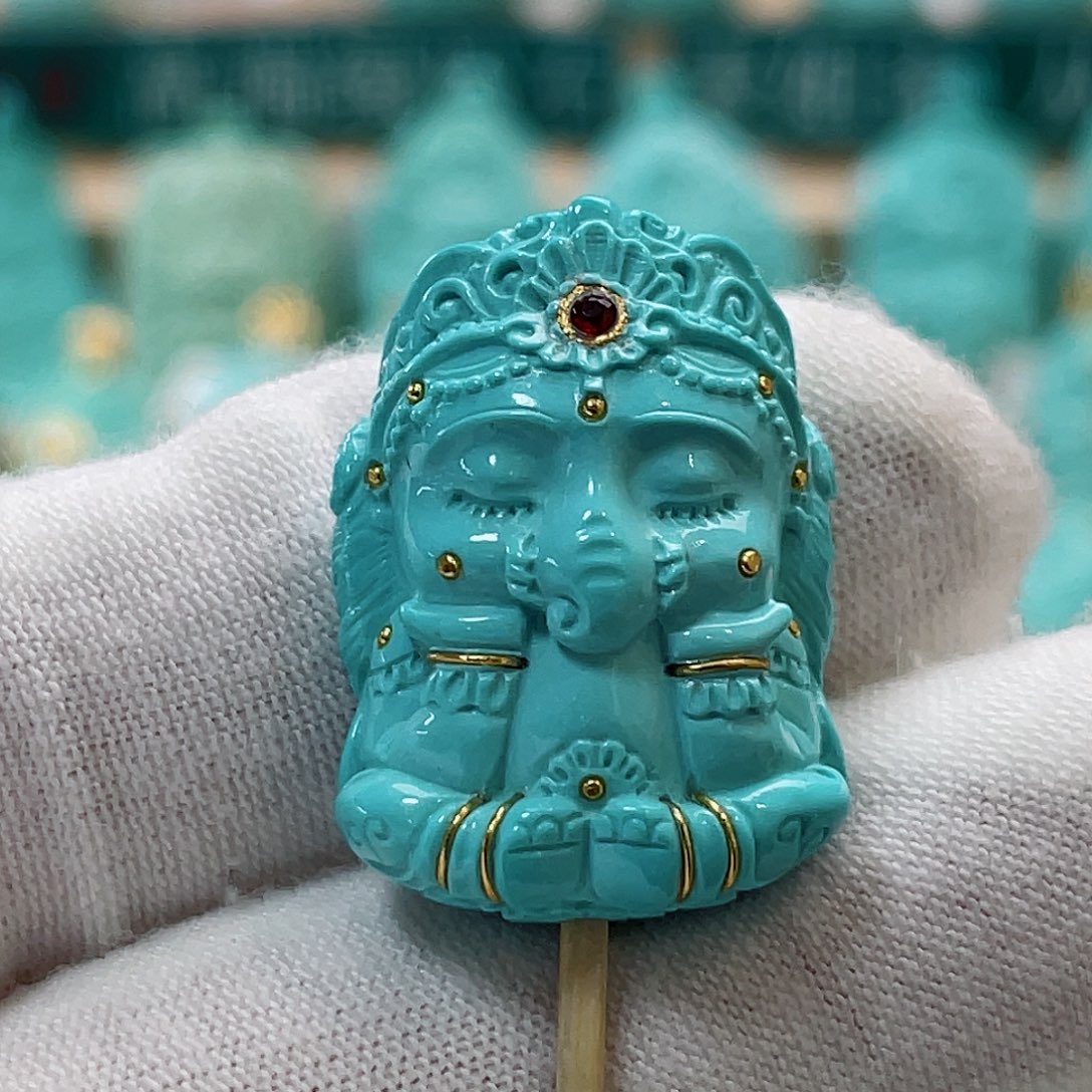 绿松石珠宝奇石未镶嵌