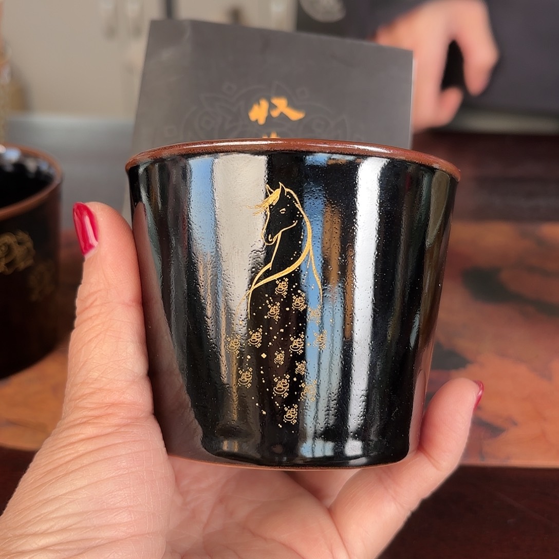 龙泉云间青瓷小米茶器