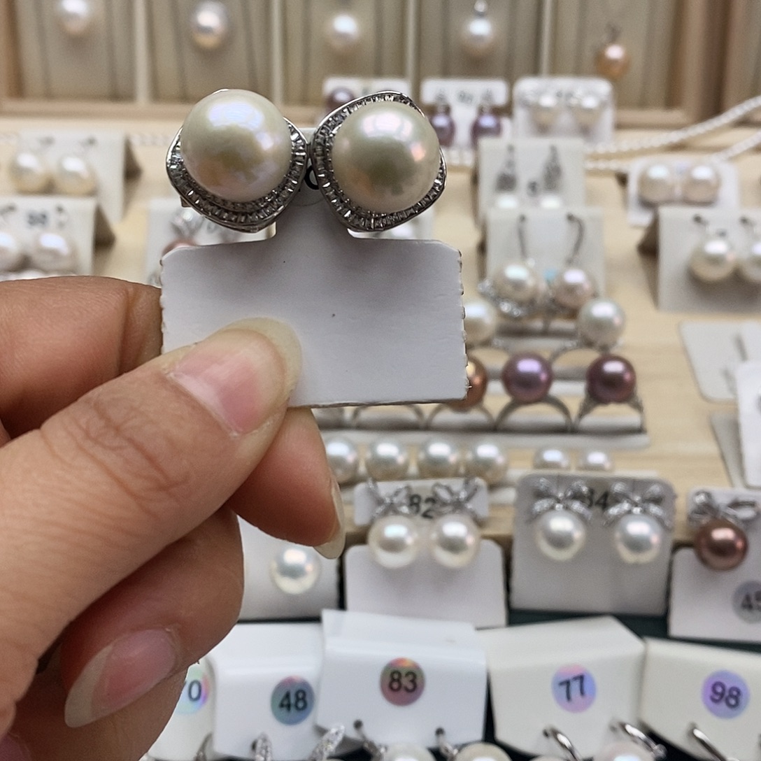 颈饰淡水珍珠银S925镶嵌