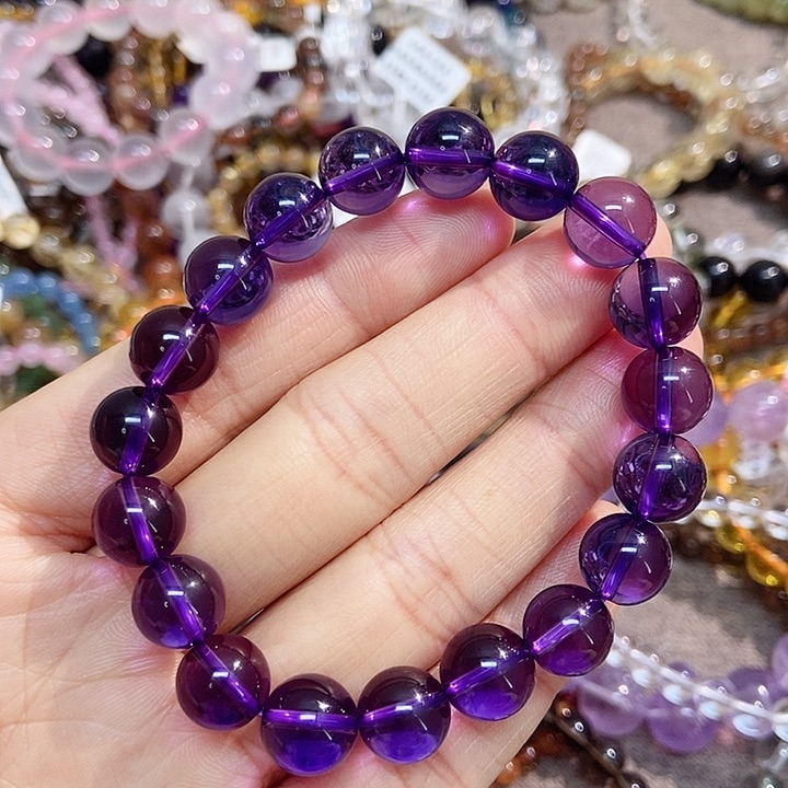 水晶手链未镶嵌紫水晶10