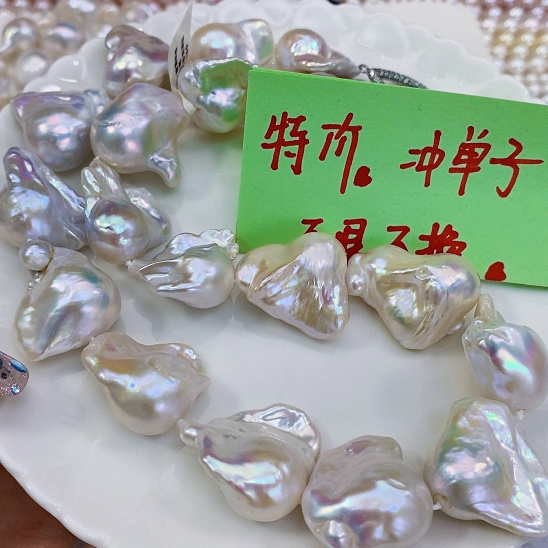 淡水珍珠巴洛克项链未镶嵌