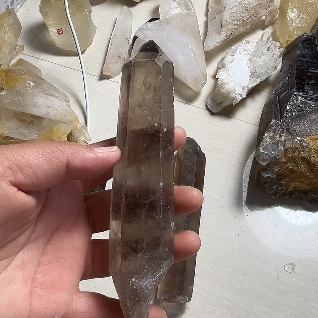 天然水晶原石未镶嵌水晶V****记