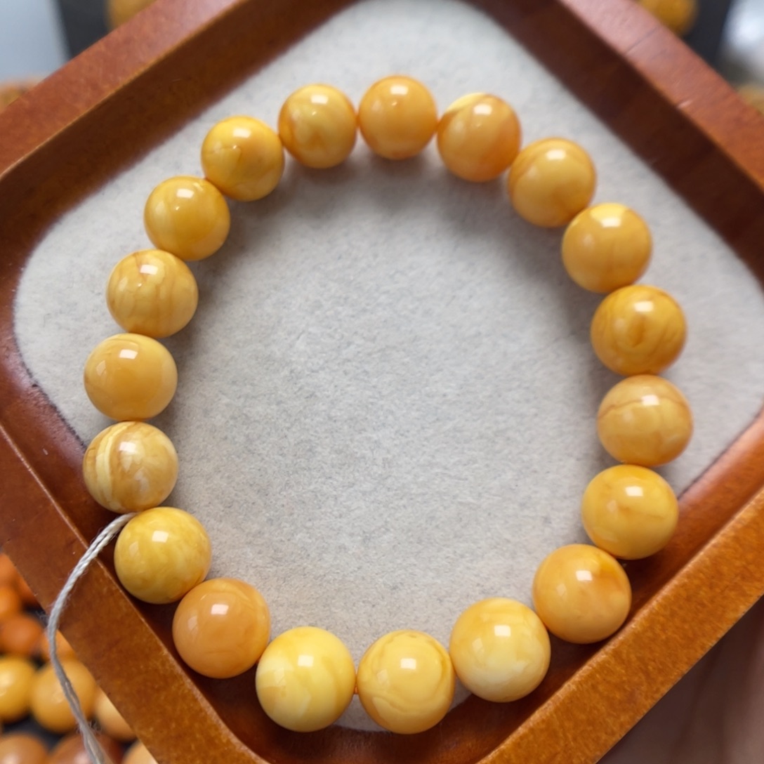 蜜蜡未镶嵌手串蜜蜡