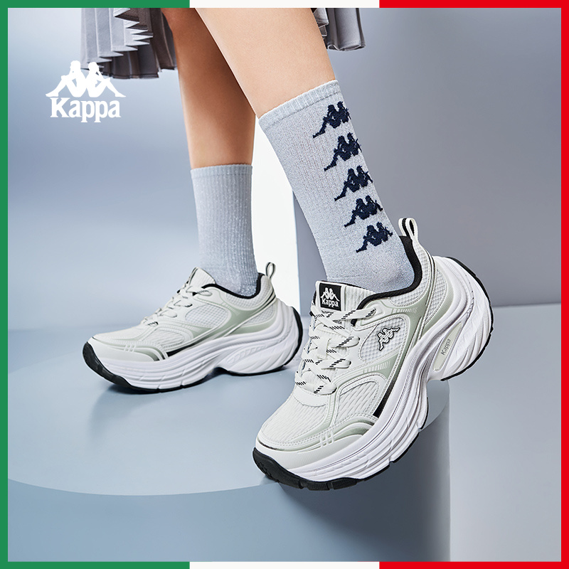 Kappa卡帕厚底老爹鞋女2025秋季爆款运动百搭休闲鞋子K0EY5MC16CJ