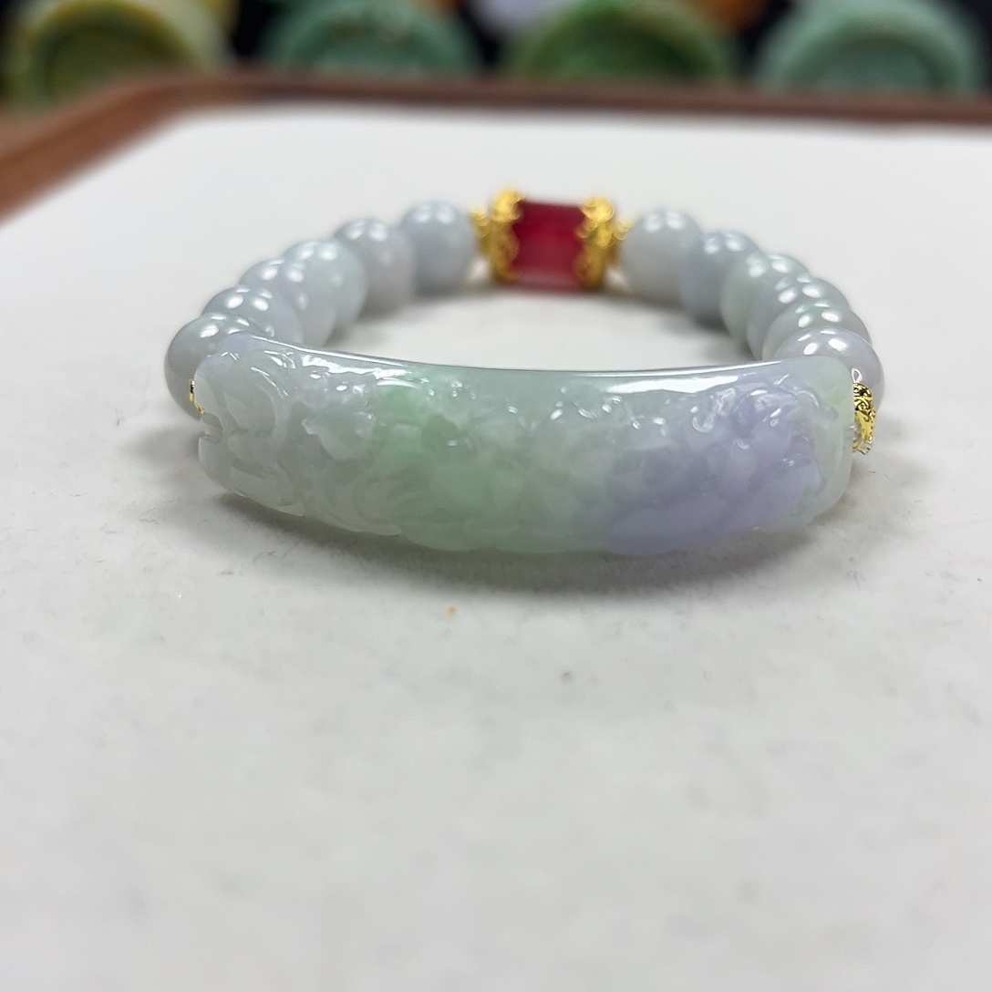 翡翠未镶嵌手链手牌