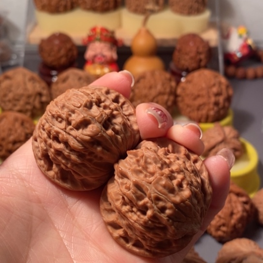 文玩核桃吊坠西*花43磨盘