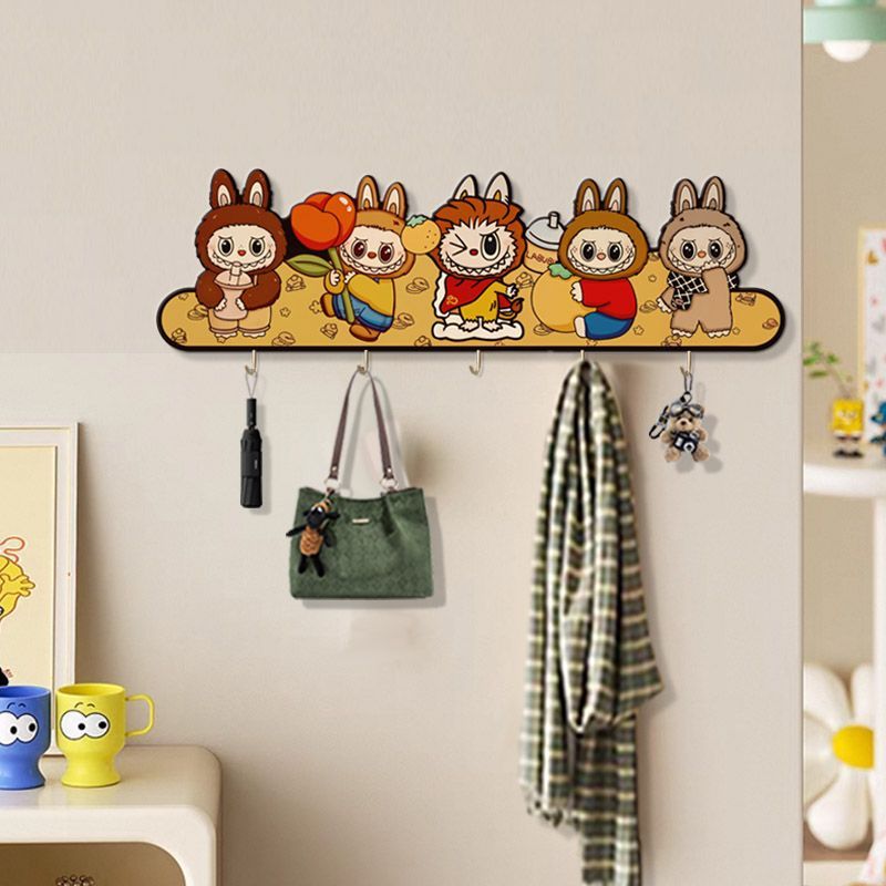 拉布布钥匙收纳装饰挂钩装饰画卡通玄关时尚高级感挂墙装饰挂钩