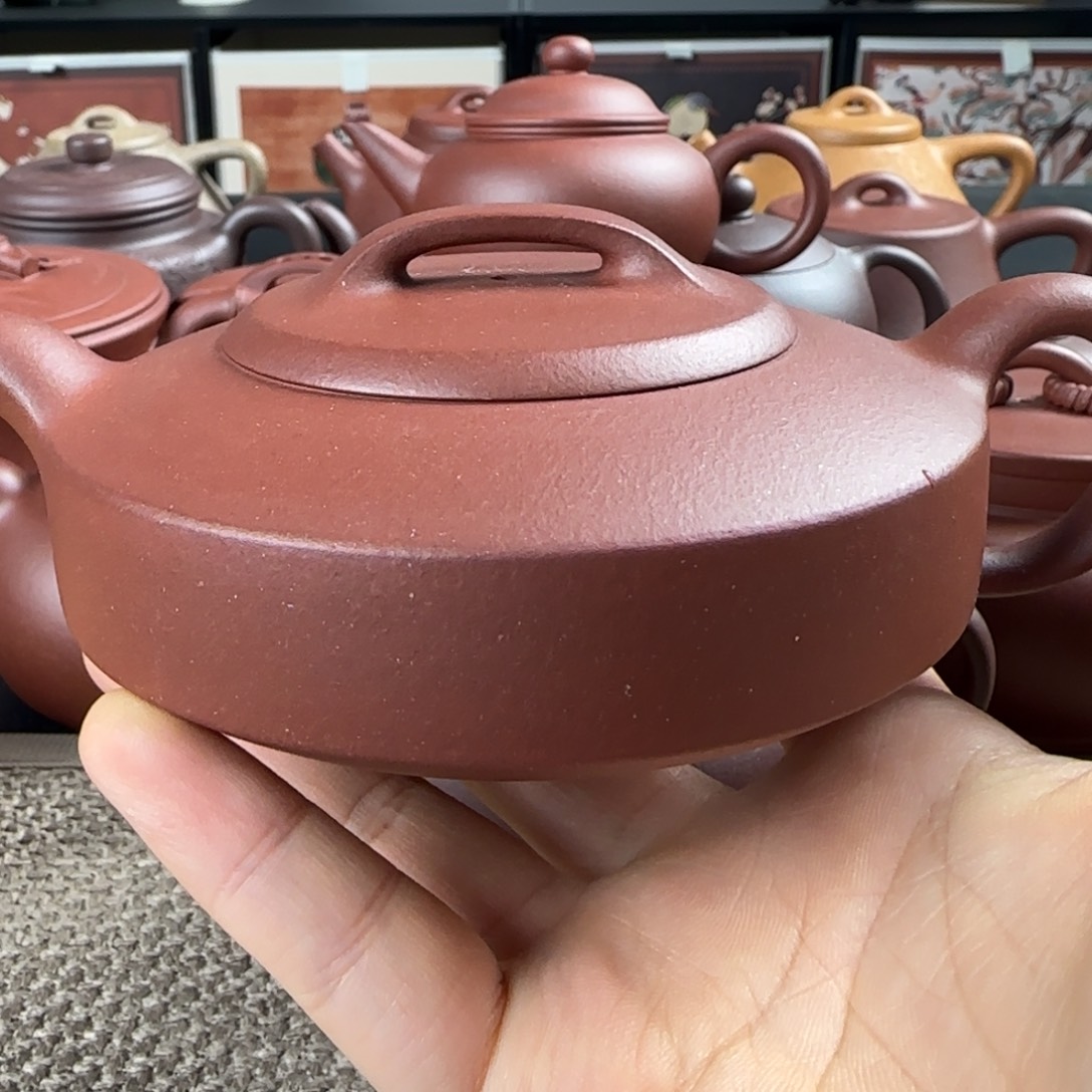 御***纸茶壶紫砂微瑕扁石