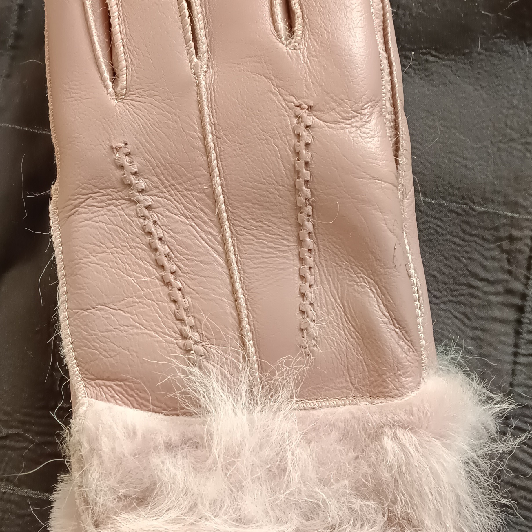 女士真皮手套秋冬百搭防寒冬季加绒加厚保暖口绵防风户外骑行优雅