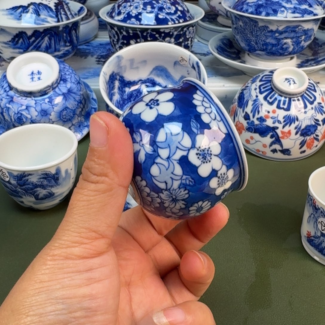陶景德镇纯手绘茶具圆圆270