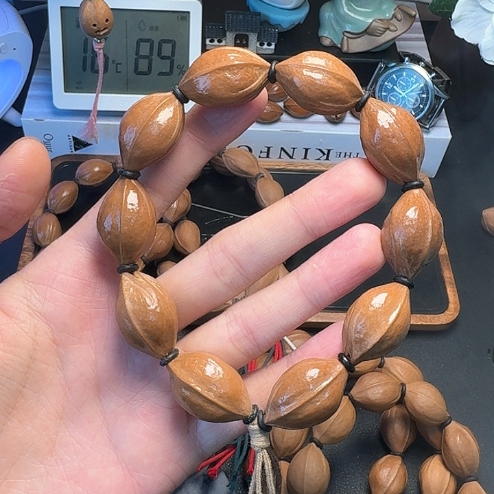 桃木梅林铁核手串1729