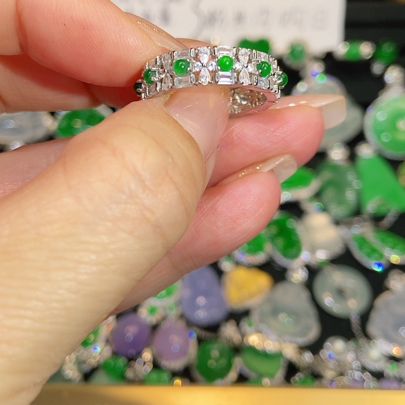 【闪购商品】翡翠戒指未镶嵌天然翡翠