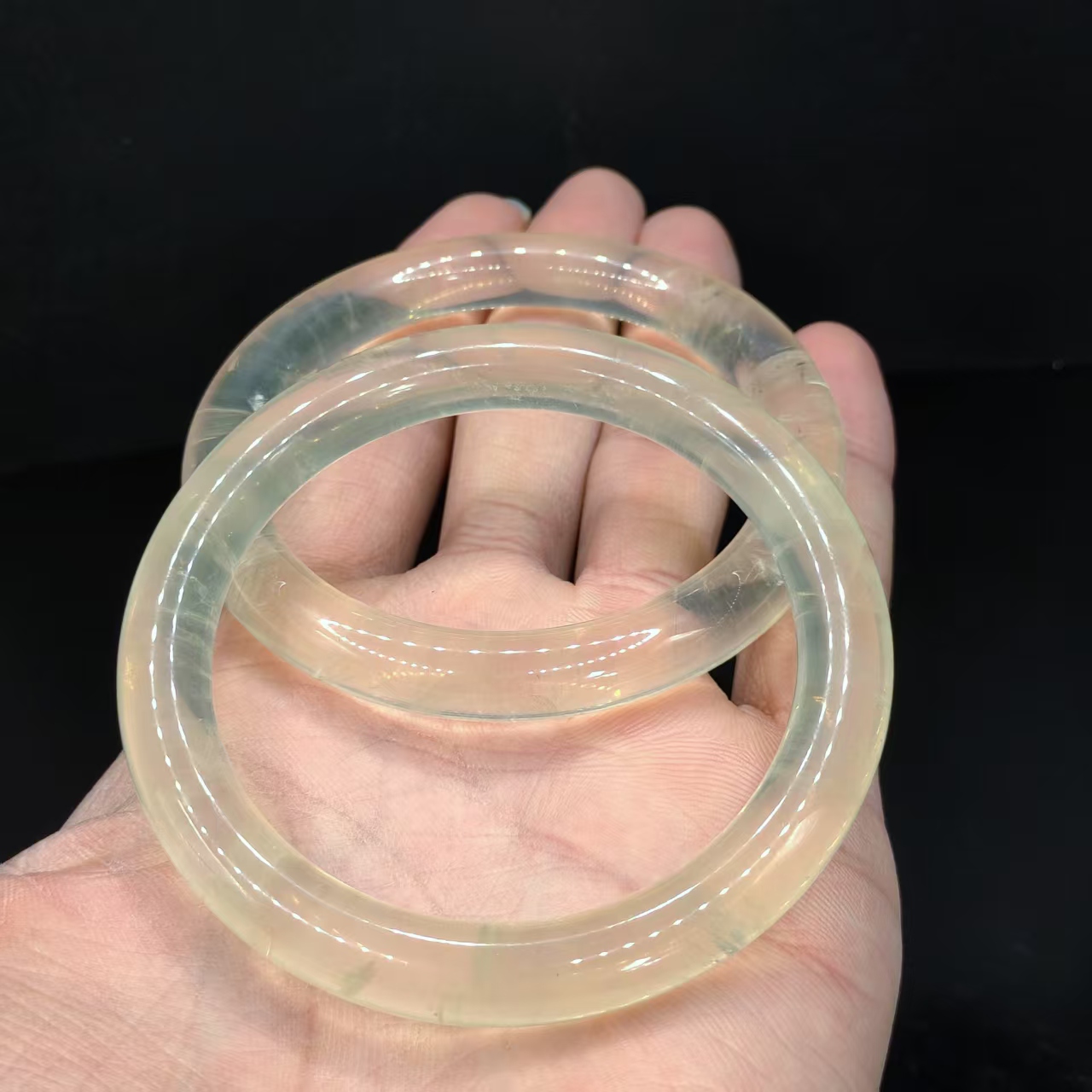 【龙龙严选】黄水晶圆条手镯L3【多样性发其一】圈口54-62mm