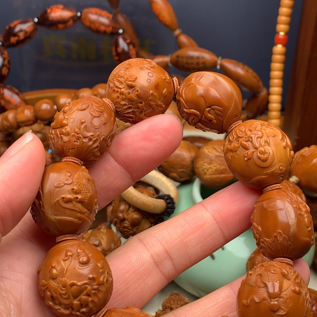 橄榄核手串/手链今****虎观音无相