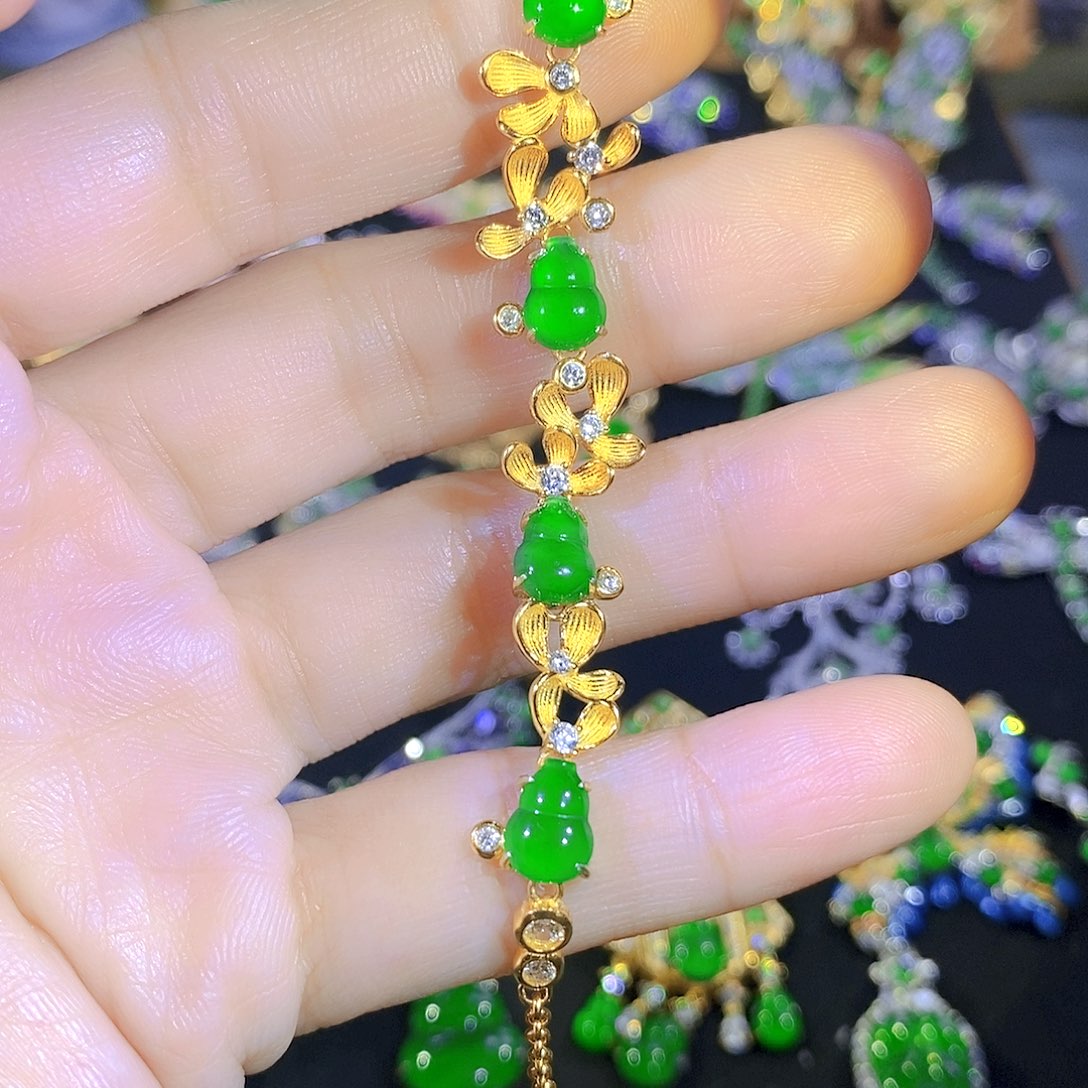 吊坠(不含链)银S925镶嵌翡翠