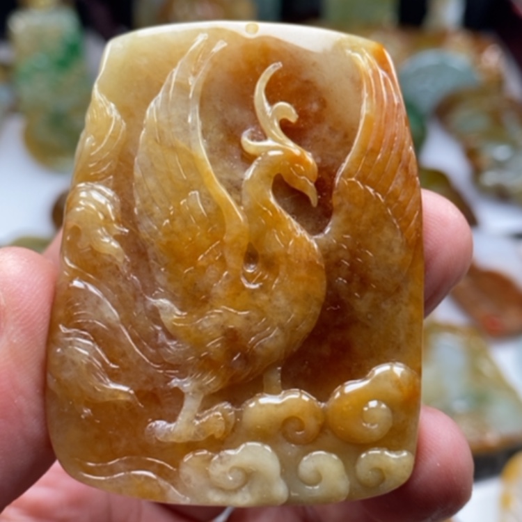 【闪购商品】翡翠颈饰未镶嵌缅甸翡翠A货吊坠