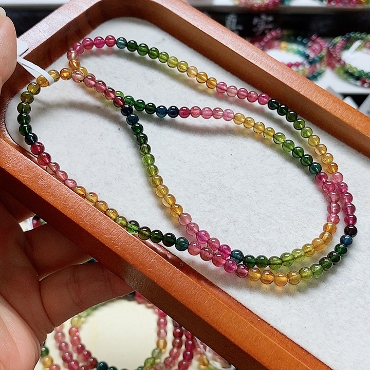 碧玺手链未镶嵌碧玺手链4.3毫米