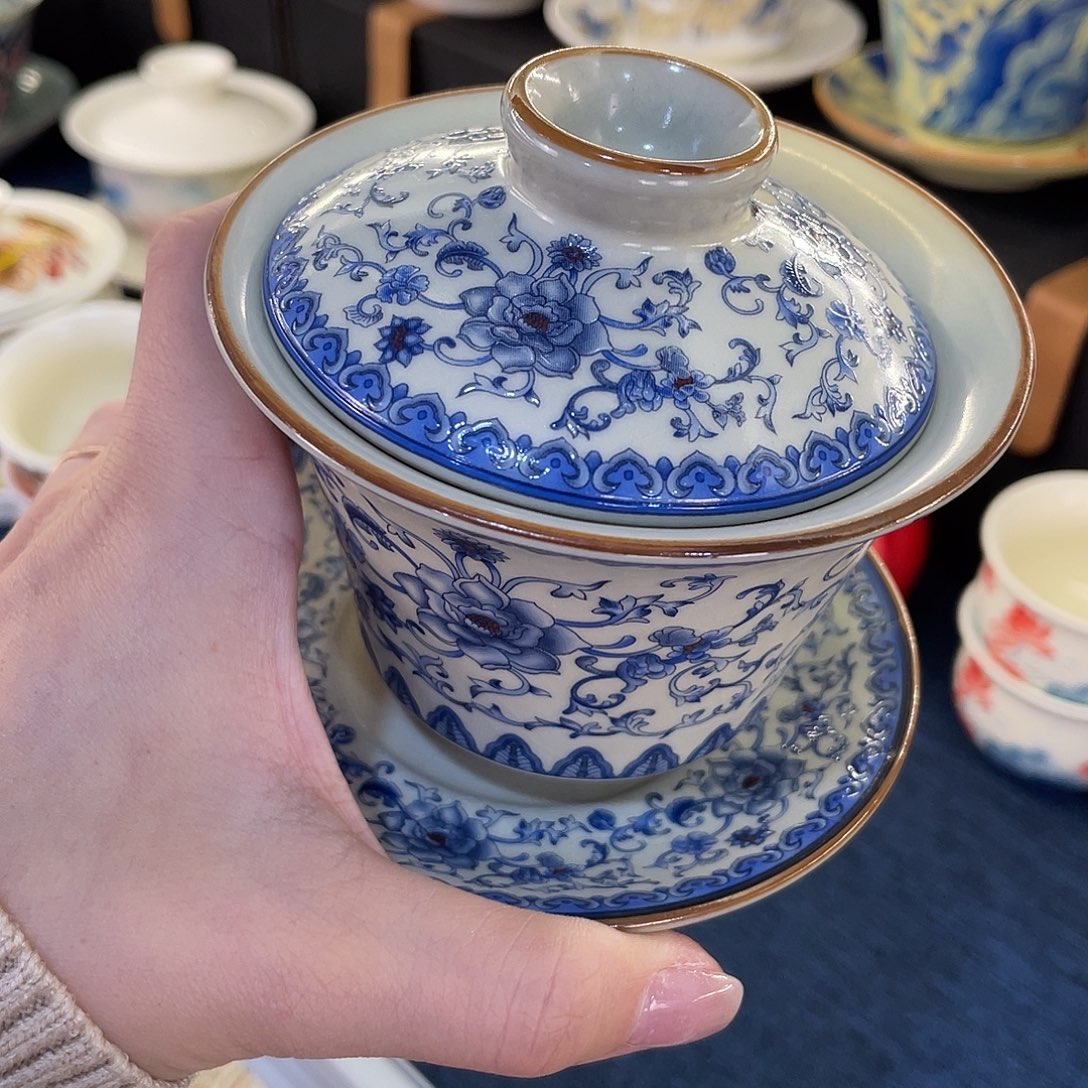 陶景德陶瓷盖碗茶具