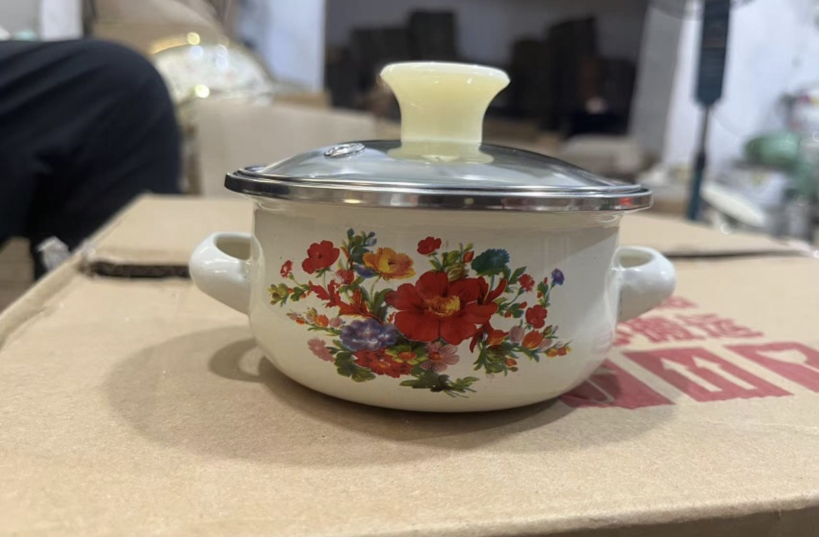 【12公分特厚】搪瓷奶锅家用宝宝锅汤锅一个