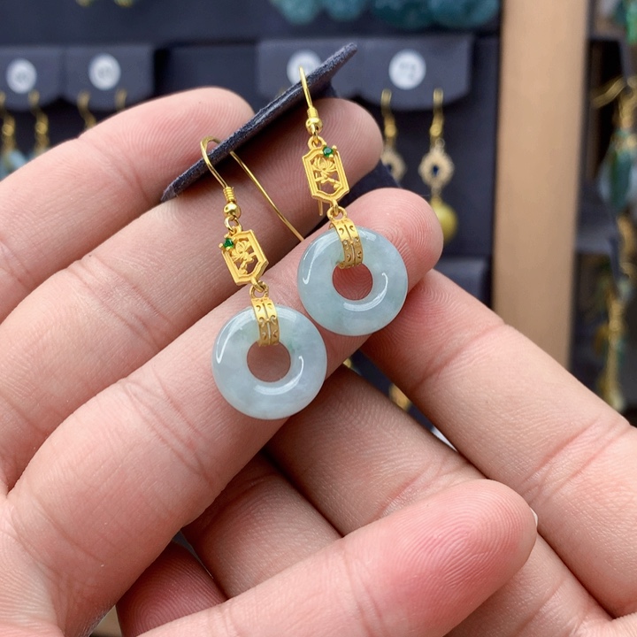 未镶嵌翡翠耳饰耳饰