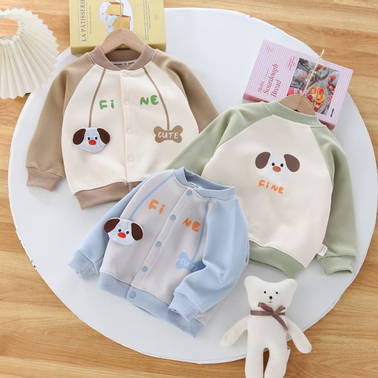 小童春秋薄款套装男童女童婴儿童装秋装两件套宝宝外出服衣服洋气