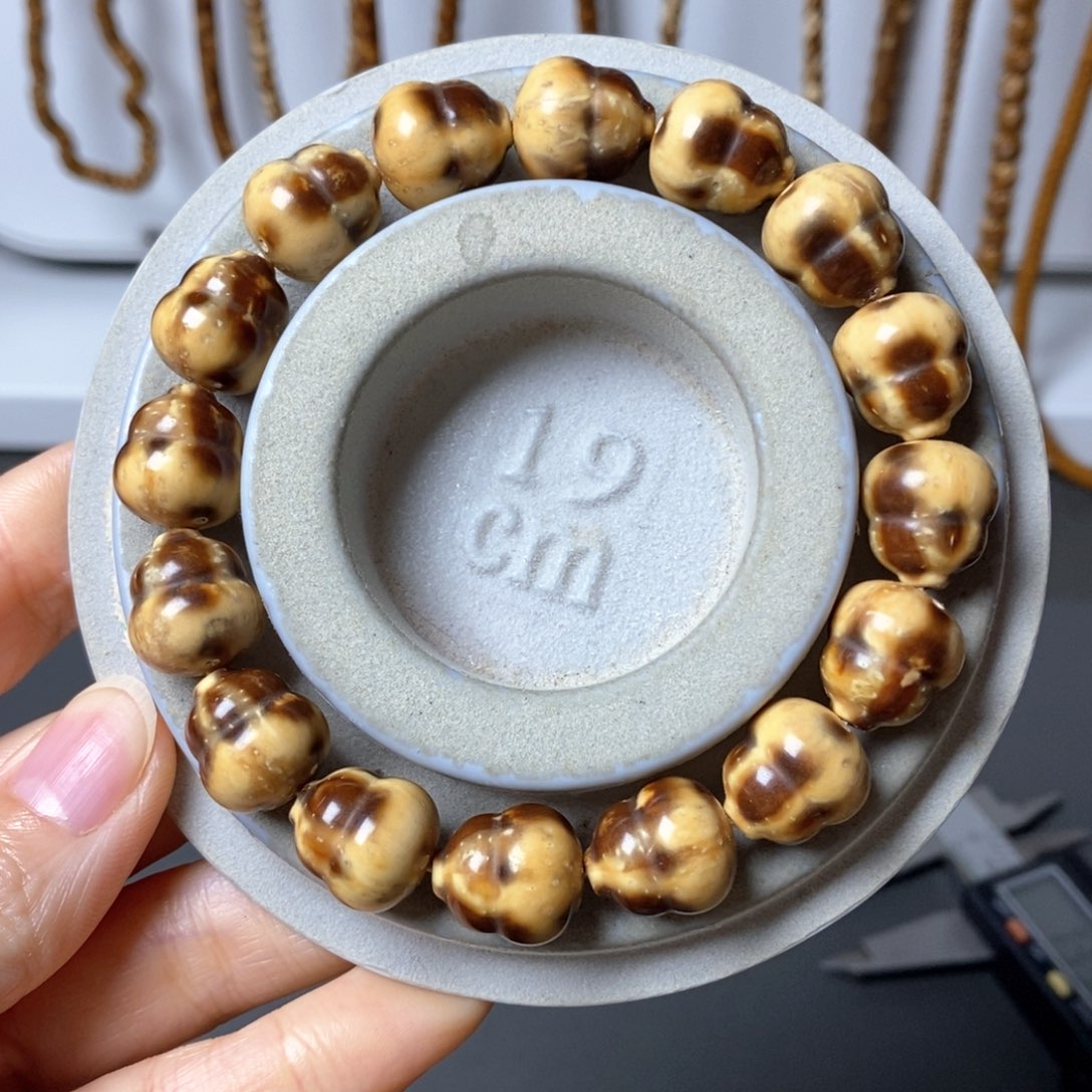 菩提手串/手链紫金鼠半实心花皮葫芦手持13