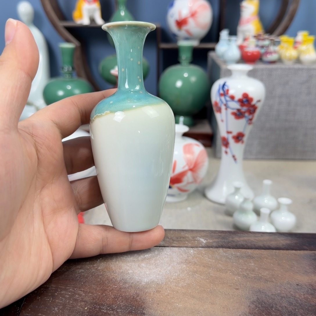 陶瓷手工小花器摆件