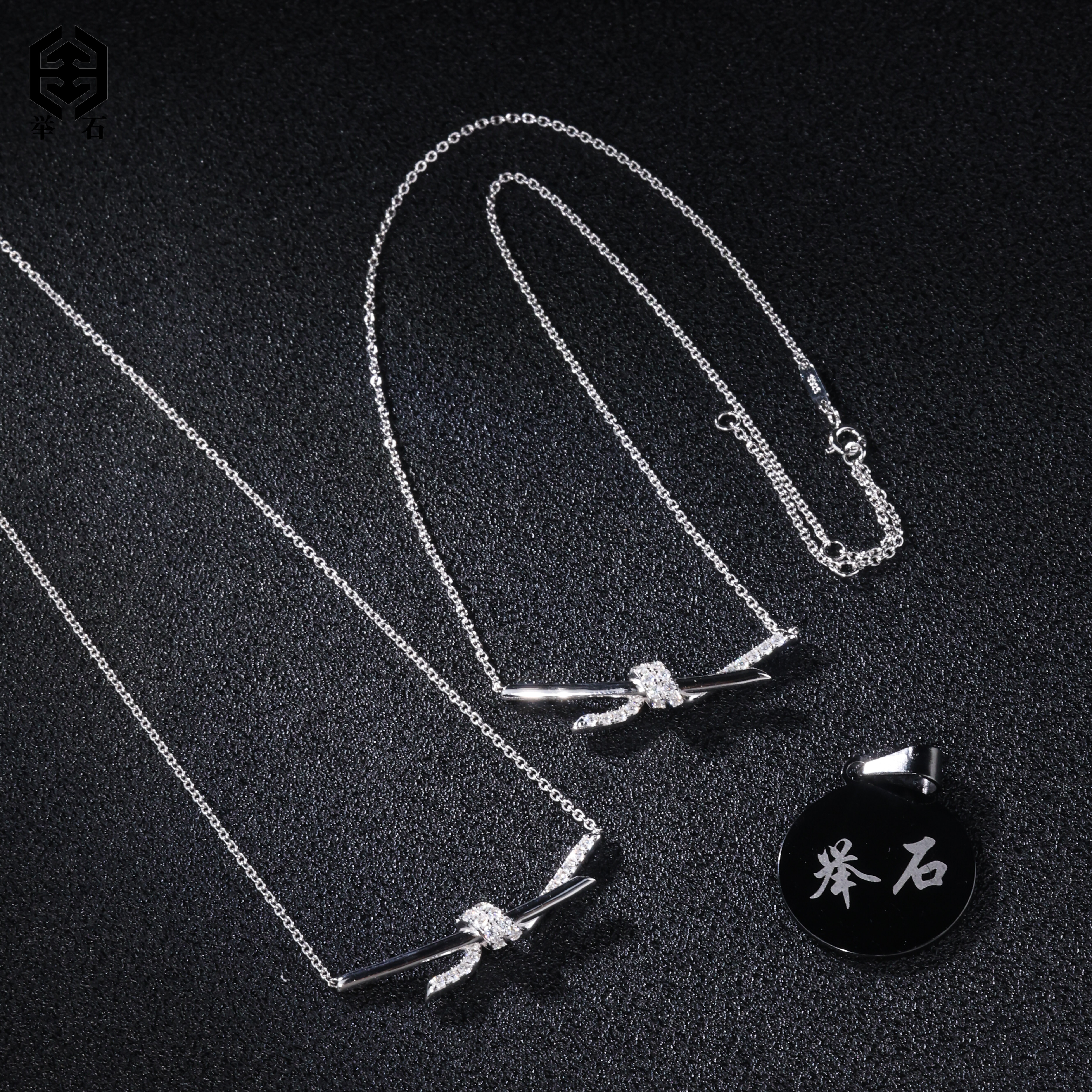 925银莫桑石银制品 X07-9819-128莫桑钻项链（一件/多样性）Y