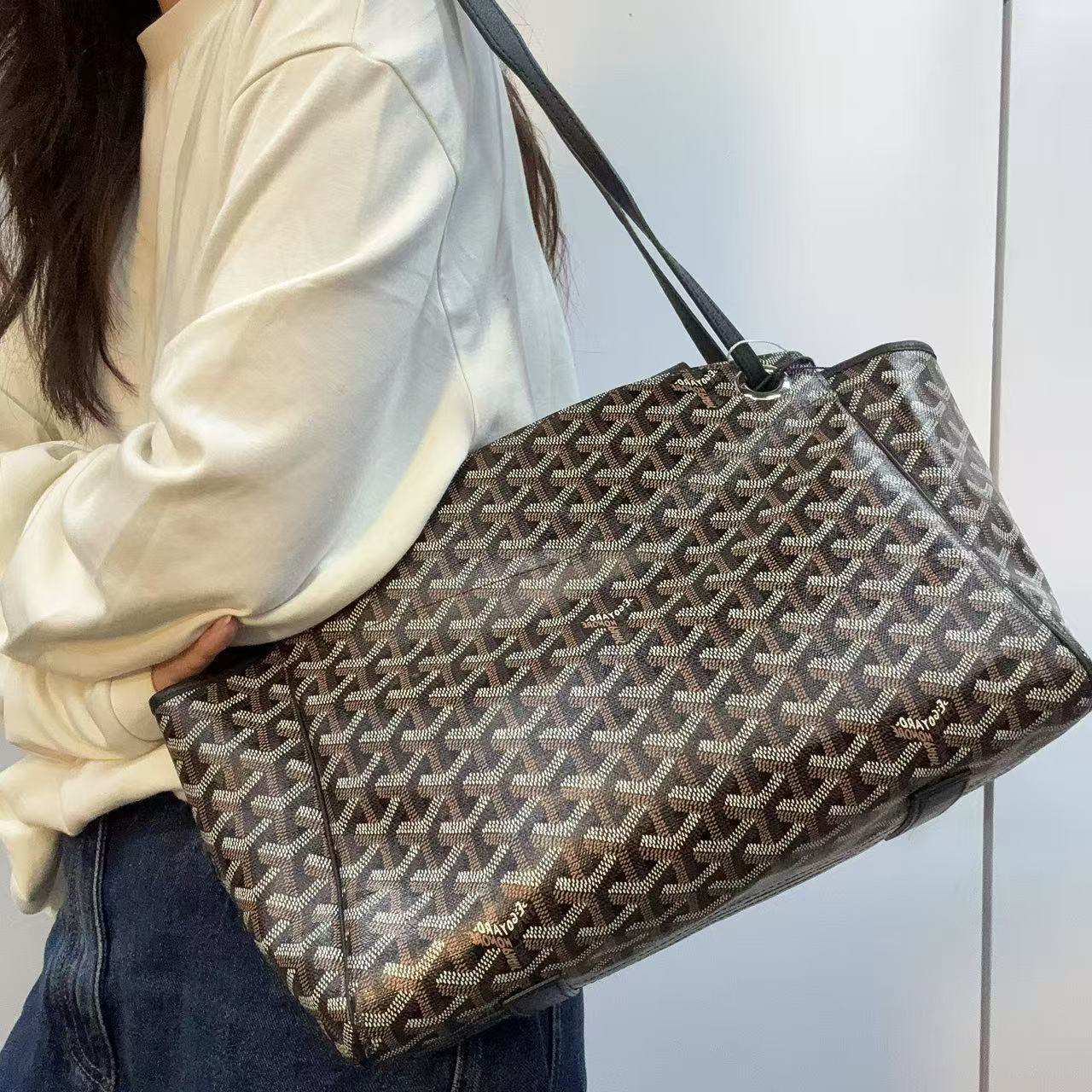 95新 Gaoy/戈雅 【蕾】 24 0213 老花单肩包