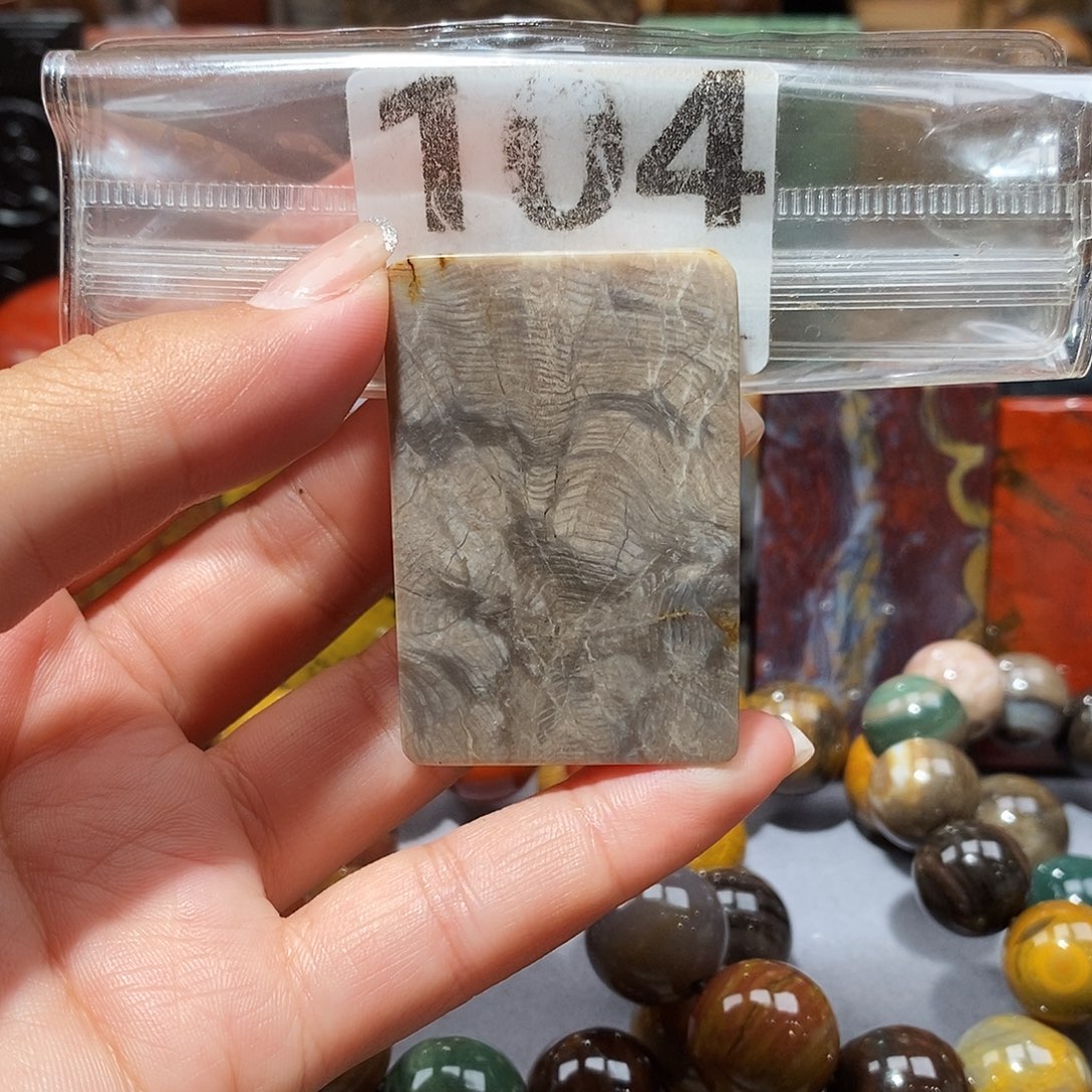 未镶嵌天然北票硅化玉吊坠硅化玉