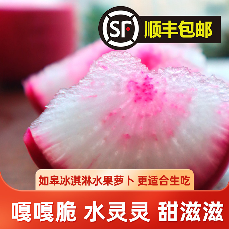[善食源]如皋冰淇淋水果萝卜4.5斤 生吃现采现发脆甜多汁时令蔬菜