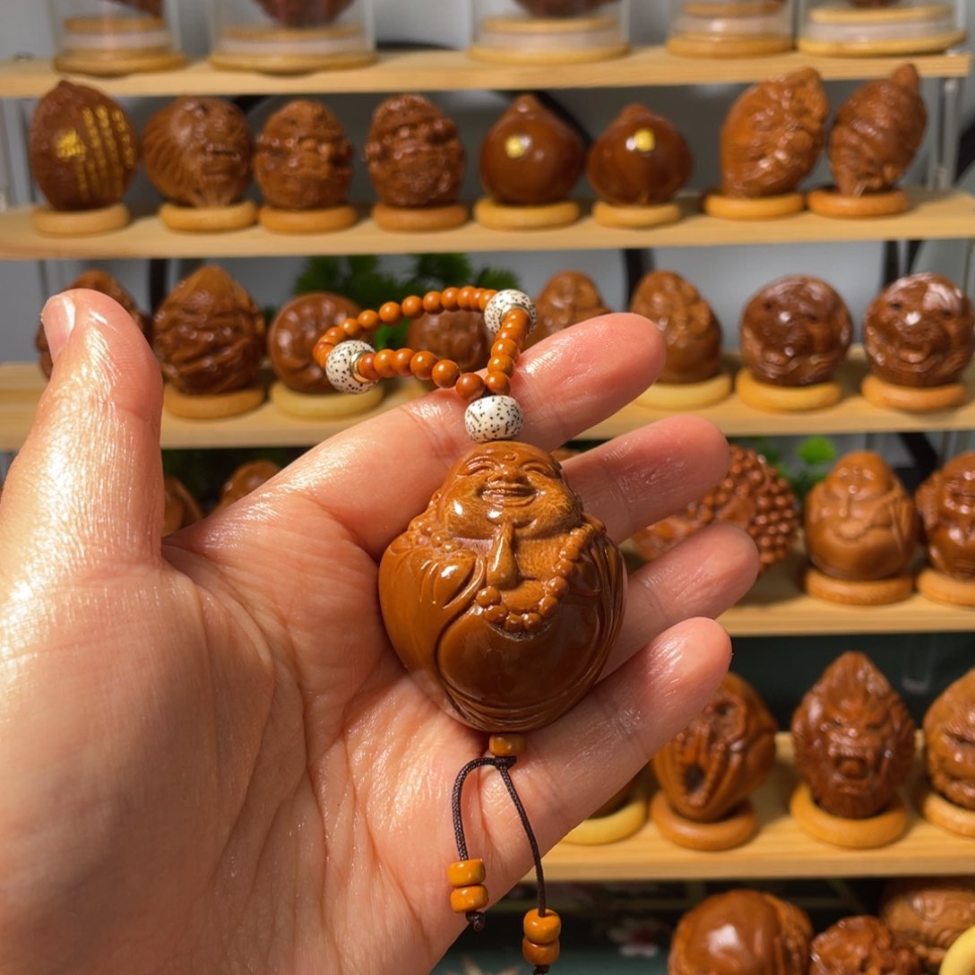 橄榄核手串/手链北****年弥勒手把