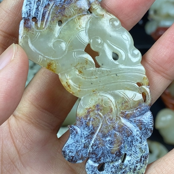 未镶嵌和田玉挂件老*