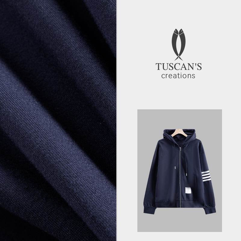 TUSCAN'S CREATIONS时尚休闲百搭条纹外套男款短外套时代双鱼