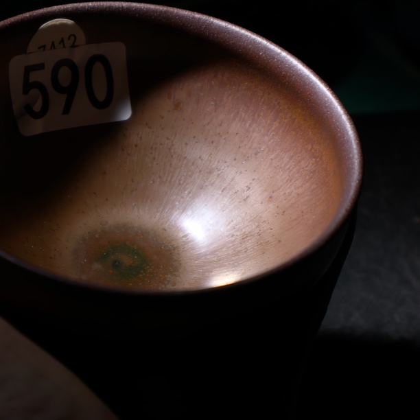 590建窑建盏「磨砂哑光粉」柴烧手工主人杯茶杯