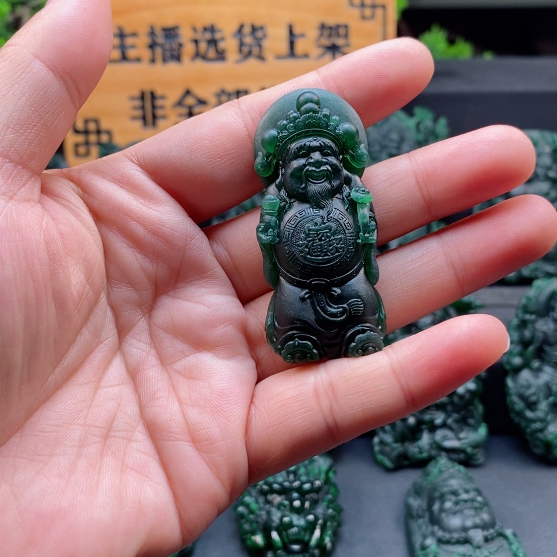 定制翡翠未镶嵌翡翠吊坠x