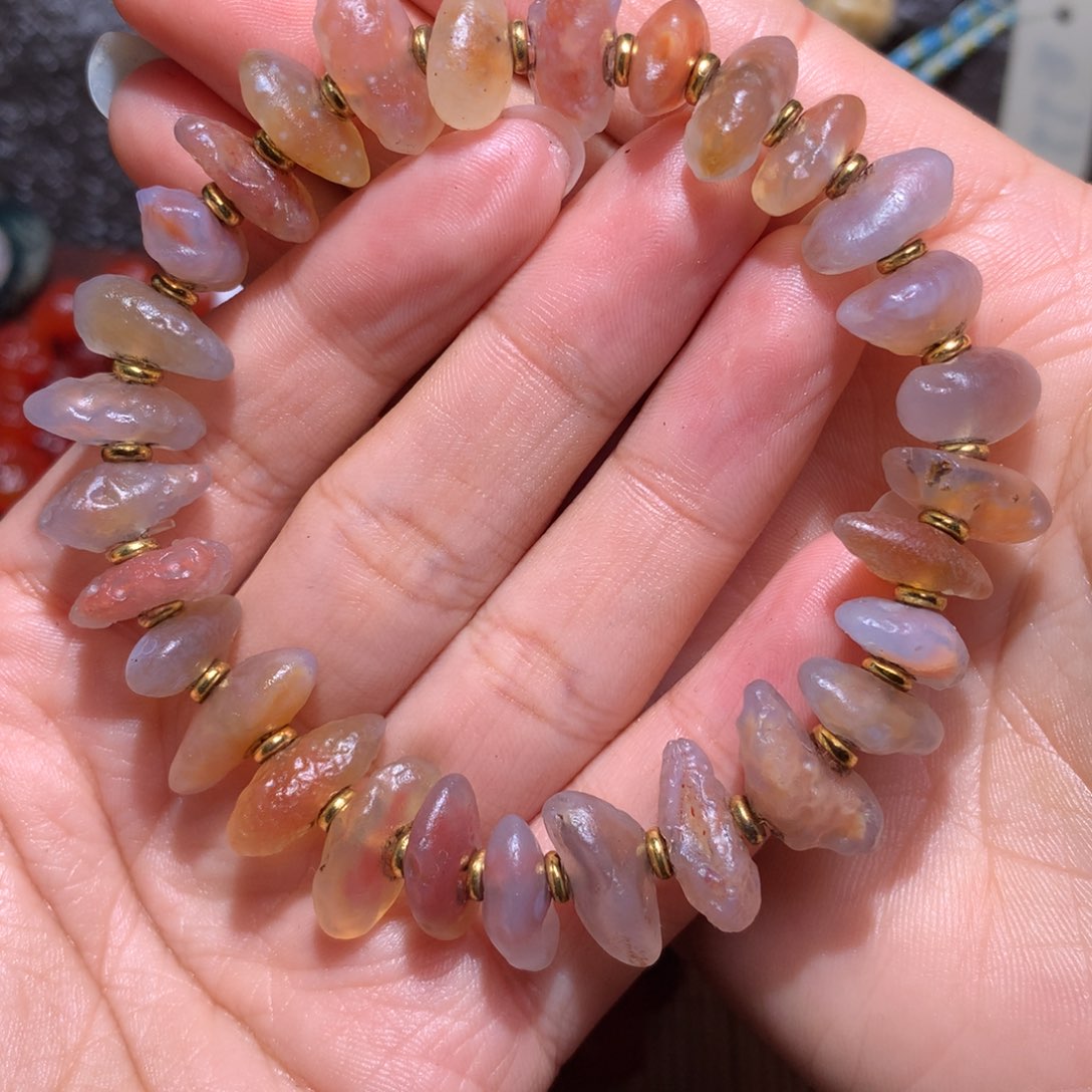 未镶嵌玛瑙/玉髓珠宝半成品