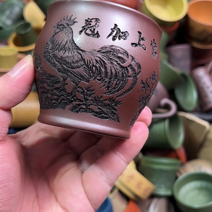 紫砂茶杯全手工紫砂主人杯