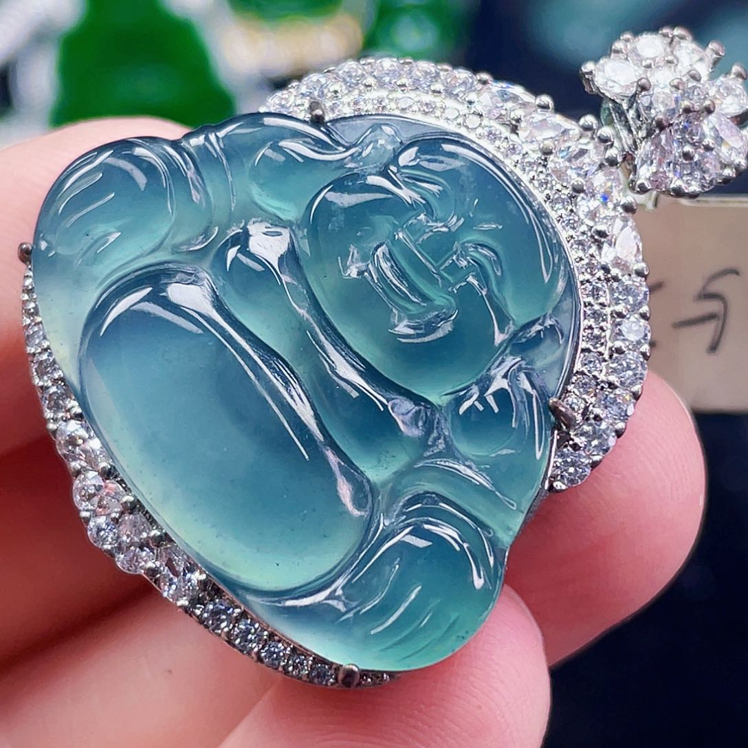 翡翠未镶嵌颈饰525