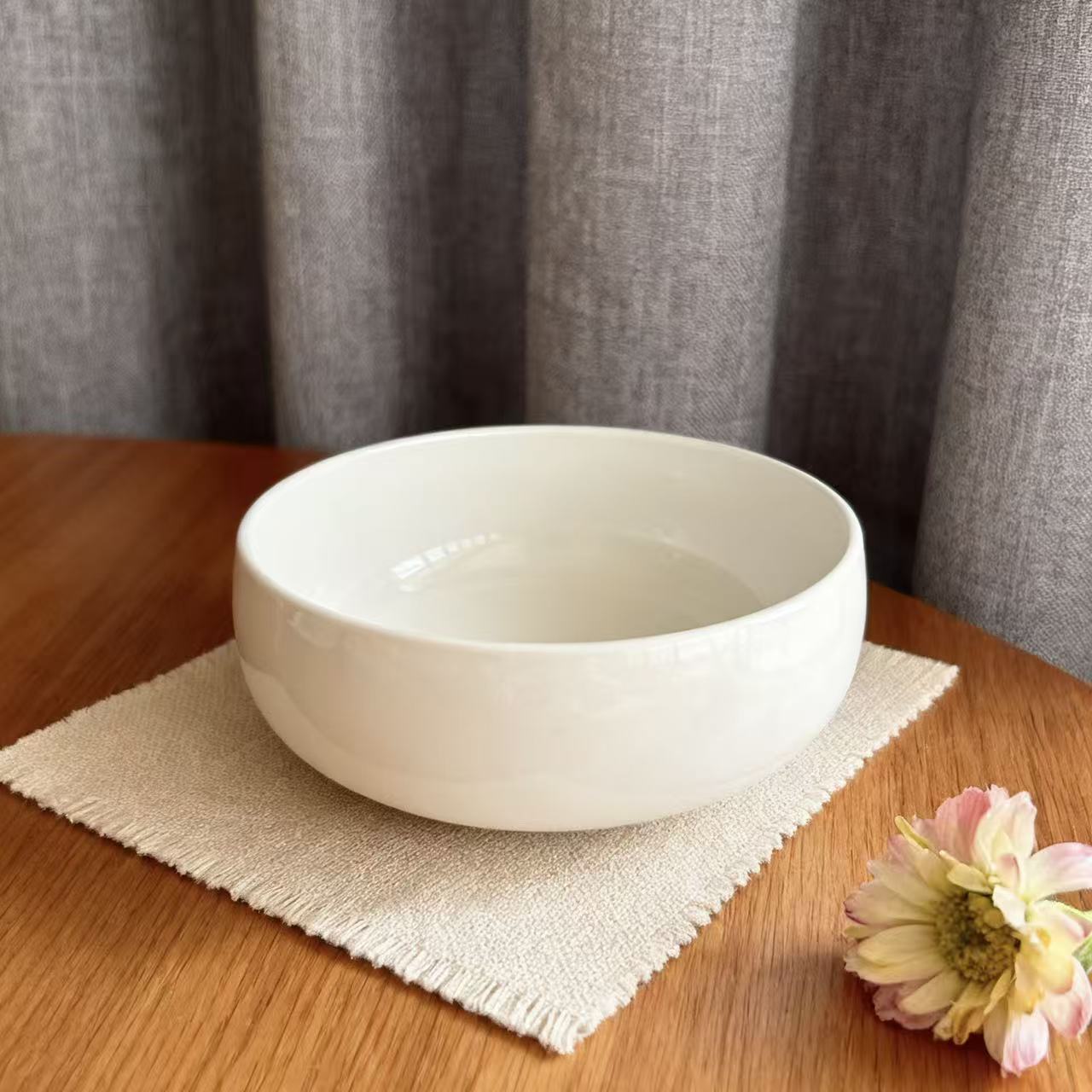  【陆家餐具】北欧风简约钵体碗陶瓷高级感精致家用餐具【微瑕慎拍】