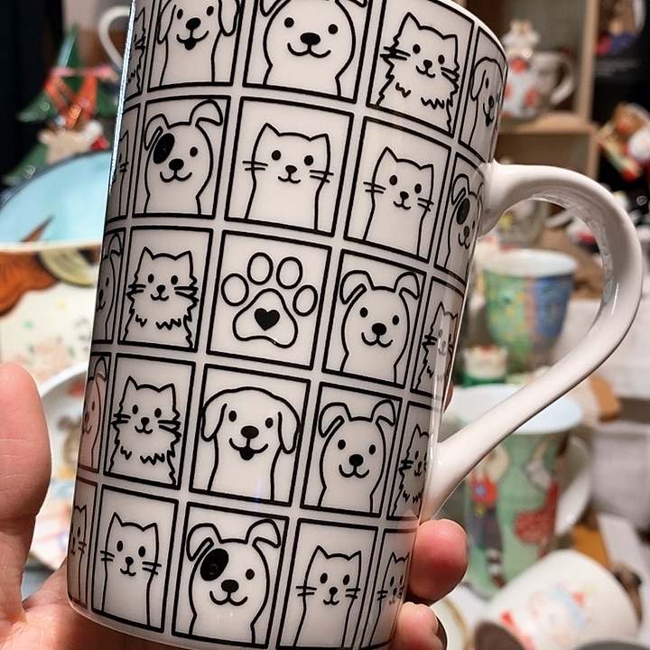 猫狗合影马克杯………