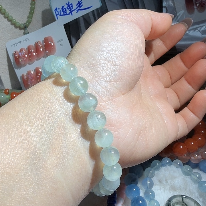 水晶手链未镶嵌海蓝宝