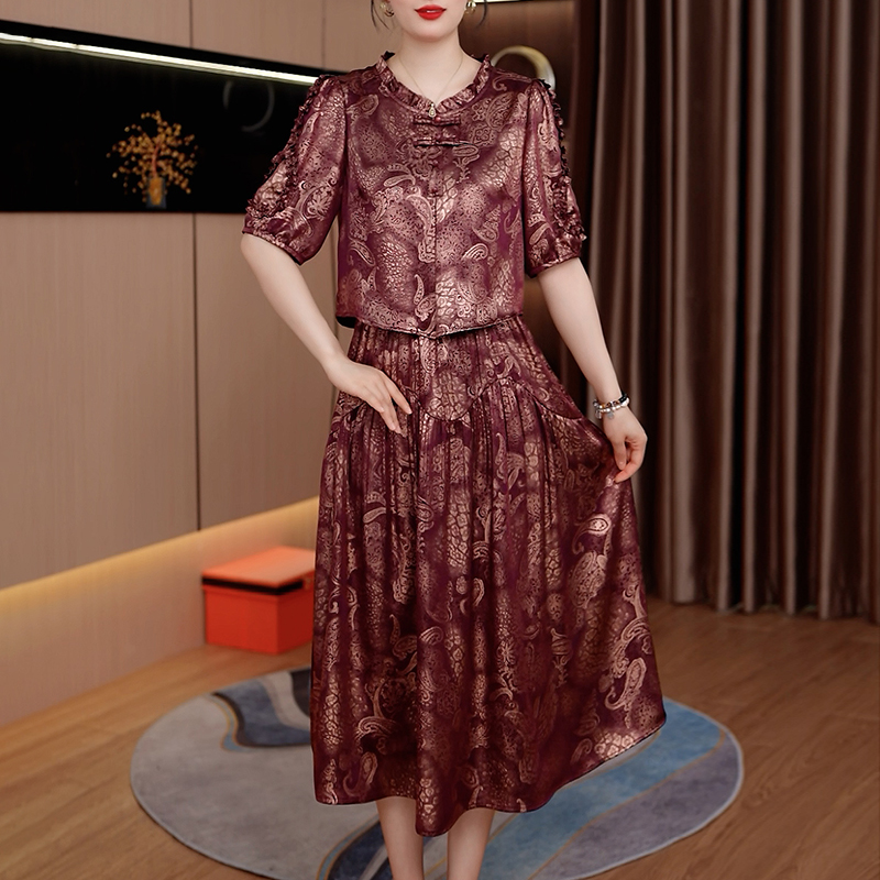 夏季新款百搭气质时尚中长款连衣裙【247#】