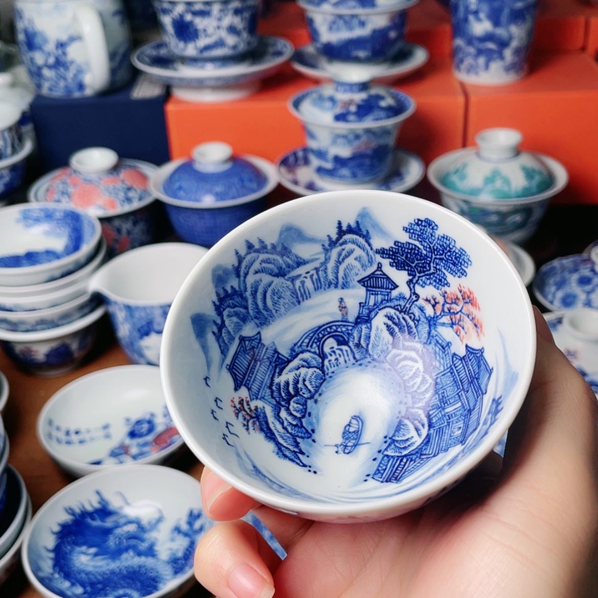 【闪购商品】杯L****d全手工手绘景德镇