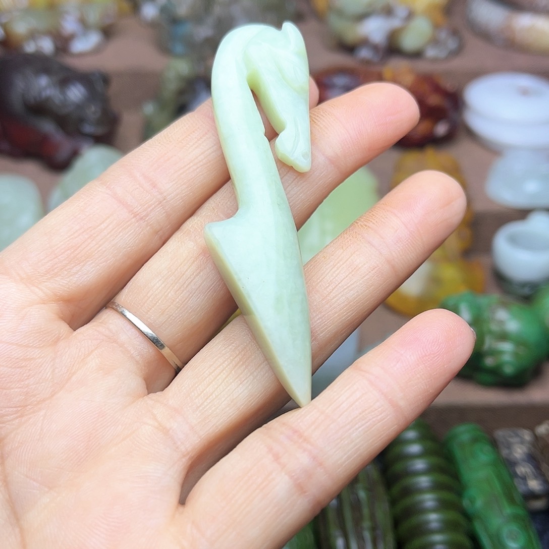 白玉菩提吊坠173。。