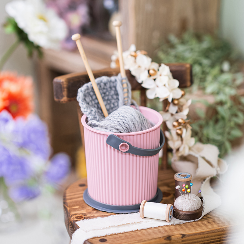 炫彩桶baby桶收纳桶北欧圆形简约高颜值迷你桶收纳筐桌面杂物储物
