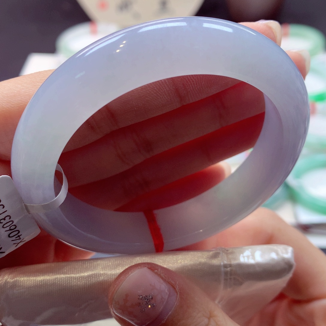 翡翠手镯未镶嵌33正圈77